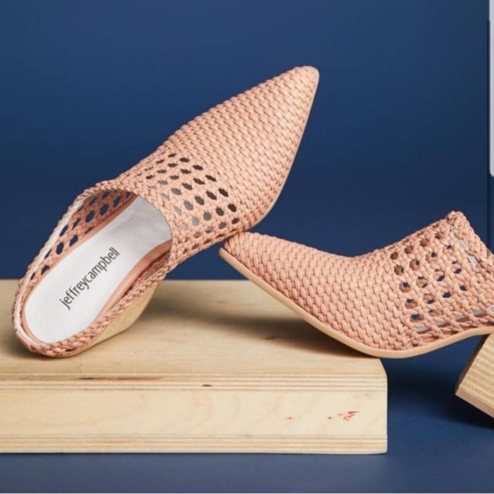 Anthro Jeffrey Campbell Leone Mule Blush